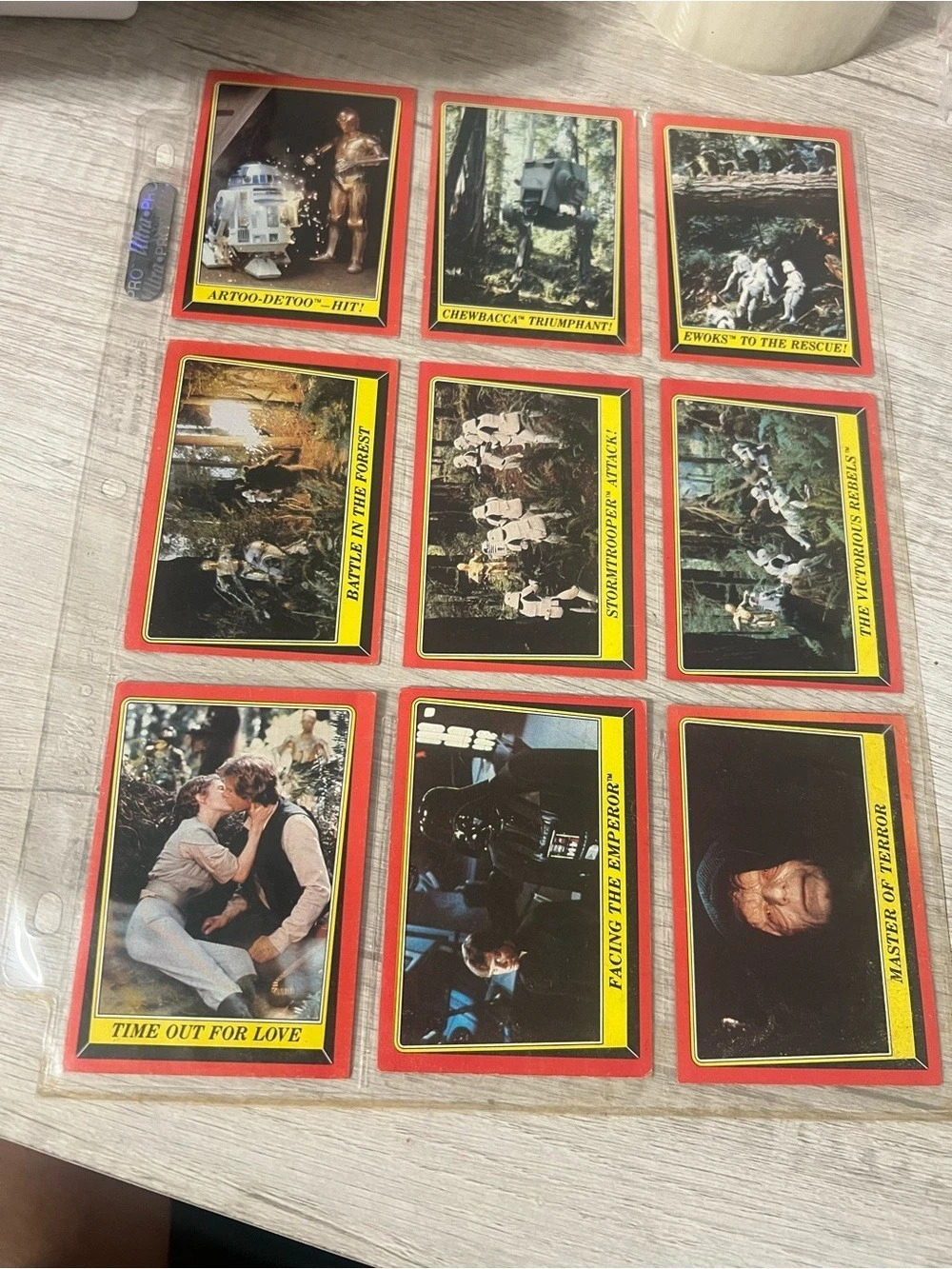 Topps 1983 Topps Star Wars Return of the Jedi Trading Cards Series 1 1983 Star